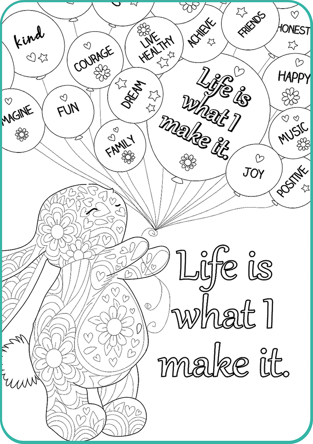 Mindfulness Colouring Cards with Affirmations - Image 19