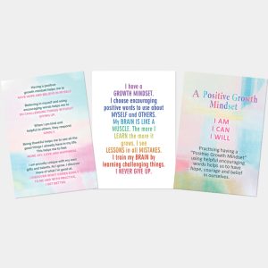 Growth Mindset 5 x poster set