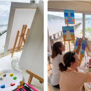 Paint and Sip Class for Aged Care and the Elderly