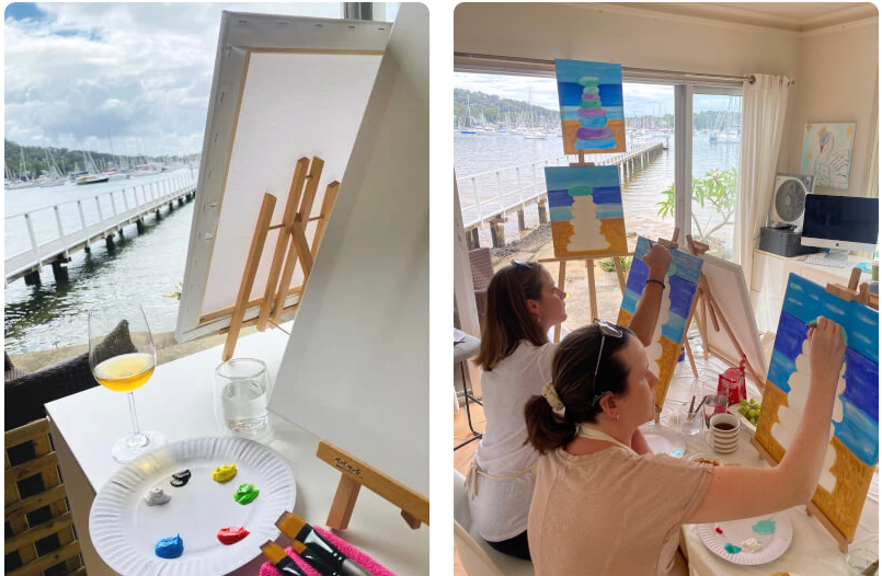 Paint and Sip Class for Aged Care and the Elderly