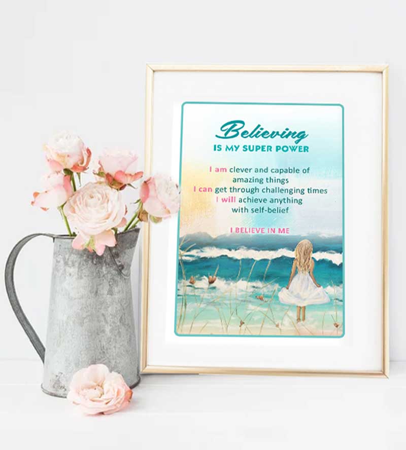 Believing – Motivational Quote | Positive Mindset Wall Art - Image 2