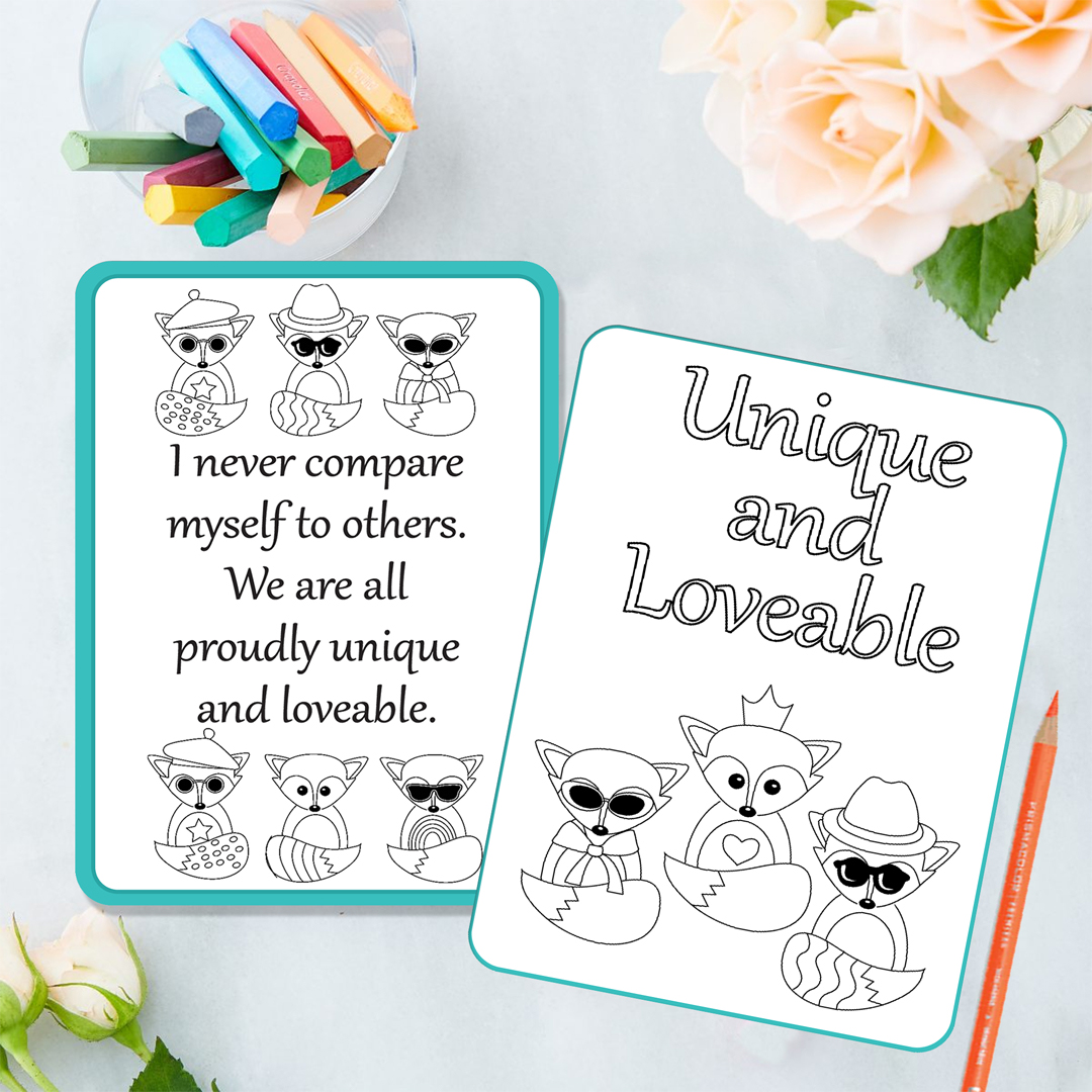 Mindfulness Colouring Cards with Affirmations - Image 5
