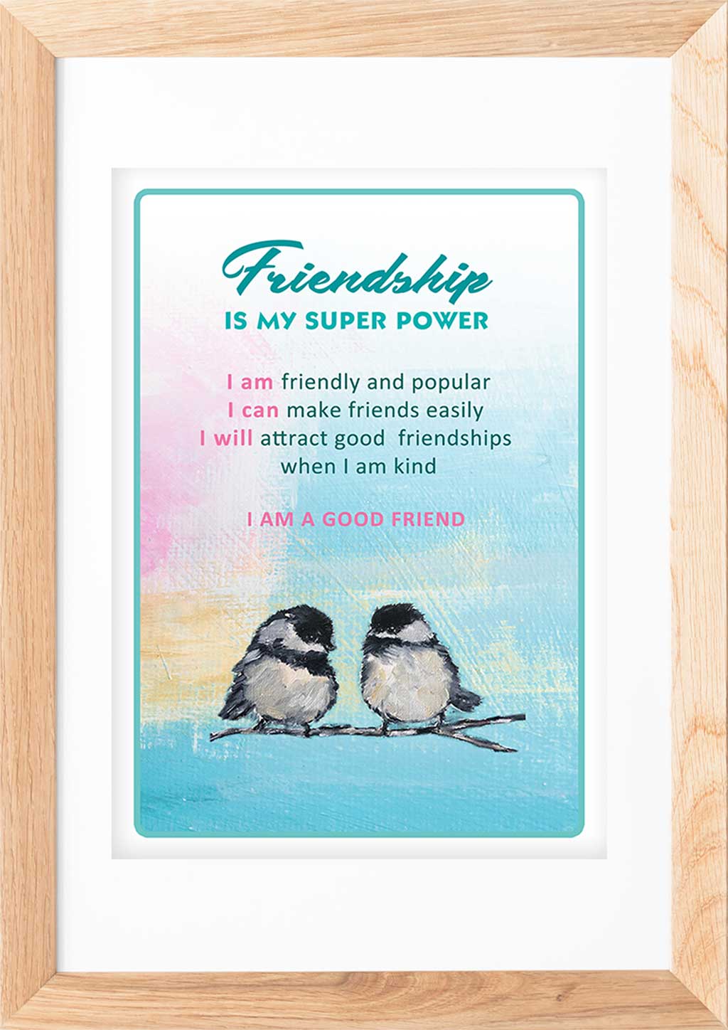 Friendship – Positive Affirmation Printable | Digital Download