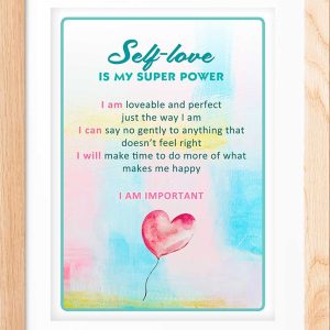 Self-Love – Positive Affirmation Printable | Digital Download