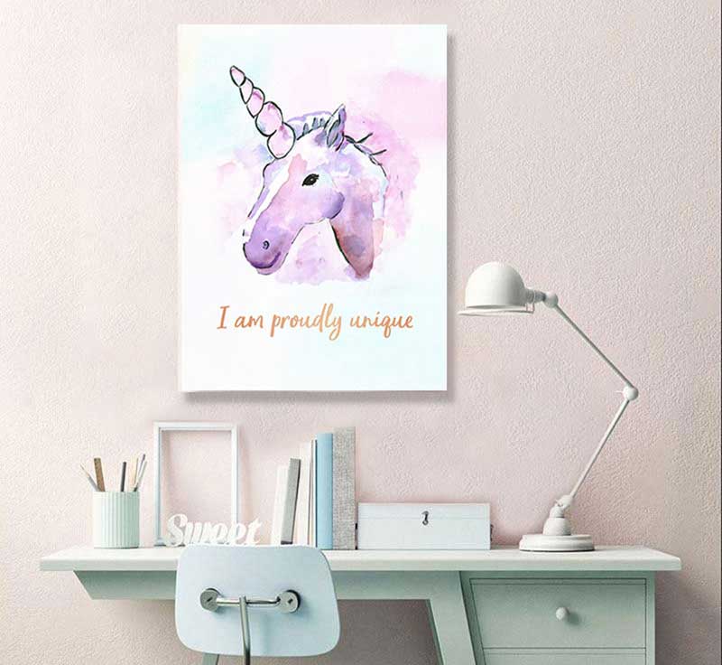 I Am Proudly Unique – Kids Affirmation | Confidence & Self-Esteem Wall Art - Image 2