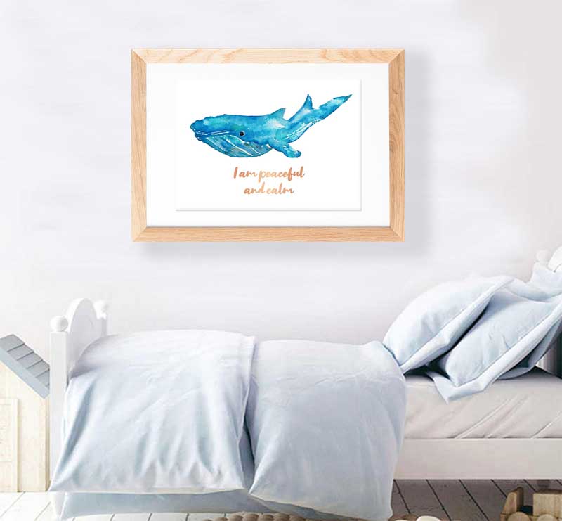 I Am Peaceful and Calm – Mindfulness Affirmation Poster | Calming Printable Wall Art - Image 3